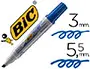 Imagen Rotulador bic velleda para pizarra azul -punta biselada 5.9 mm 2