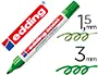 Imagen Rotulador edding marcador permanente 3000 verde -punta redonda 1,5-3 mm 2