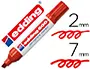 Imagen Rotulador edding marcador permanente 500 rojo -punta biselada 7 mm 2
