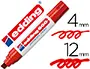 Imagen Rotulador edding marcador permanente 800 rojo -punta biselada 12 mm recargable 2