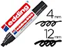 Imagen Rotulador edding marcador permanente 800 negro -punta biselada 12 mm 2