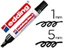 Imagen Rotulador edding marcador permanente 1 negro -punta biselada 5 mm 2