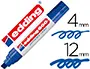 Imagen Rotulador edding marcador permanente 800 azul -punta biselada 12 mm 2