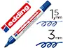 Imagen Rotulador edding marcador permanente 3000 azul -punta redonda 1,5-3 mm recargable 2