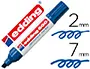 Imagen Rotulador edding marcador permanente 500 azul -punta biselada 7 mm recargable 2