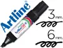 Imagen Rotulador artline marcador permanente ek-50 negro -punta biselada 6 mm -papel metal y cristal 2