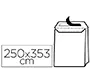 Imagen Sobre liderpapel bolsa fuelle kraft 250x353x30 mm solapa tira de silicona papel 120gr cajade 50 unidades 2