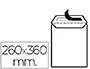 Imagen Sobre liderpapel bolsa blanco 260x360 mm solapa tira de silicona papel offset 100 gr caja de 250 unidades 2