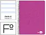 Imagen Cuaderno espiral liderpapel folio write tapa blanda 80h 60gr pauta 2,5 mm con margen color rosa 2