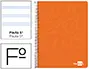 Imagen Cuaderno espiral liderpapel folio write tapa blanda 80h 60gr pauta 2,5 mm con margen color naranja 2
