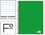 Imagen Cuaderno espiral liderpapel folio write tapa blanda 80h 60gr horizontal con margen color verde 2