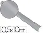 Imagen Papel metalizado plata rollo continuo de 0,5 x 10 mt 2