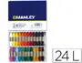 Imagen Lapices cera manley -caja de 24 colores ref.124 2
