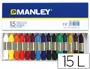 Imagen Lapices cera manley -caja de 15 colores ref.115 2