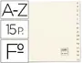 Imagen Indice alfabetico elba clasificador cartulina para archivador cuarto apaisado 2