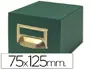 Imagen Fichero fichas tela verde 500 fichas n.2 -tamao 75x125 mm 2