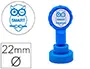 Imagen Sello artline emoticono inteligente color azul 22 mm diametro 2