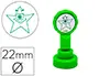 Imagen Sello artline emoticono estrella color verde 22 mm diametro 2
