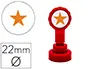 Imagen Sello artline emoticono estrella color oro 22 mm diametro 2