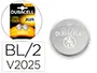 Imagen Pila duracell alcalina boton cr2025 blister 2 unidades 2