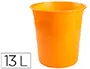Imagen Papelera plastico q-connect naranja translucido 13 litros 2