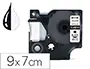 Imagen Cinta q-connect 1000 negro-blanco 9 mm x 7mt d1 2