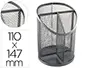 Imagen Cubilete portalapices q-connect metal rejilla plata con 3 compartimientos diametro 110 altura 147 mm 2
