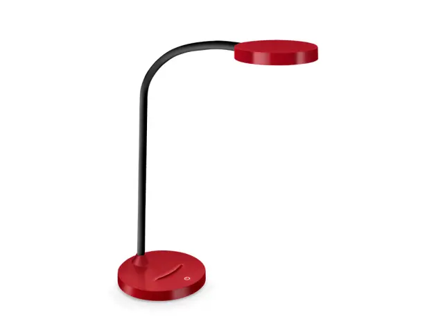 Imagen Lampara de oficina cep flex plastico led de 4w brazo flexible tactil color rojo 160x600 mm
