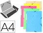 Imagen Carpeta goma exacompta din a4 3 solapas cartulina ilustrada colores pastel surtidos 2