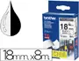 Imagen Cinta brother tzes241 blanco-negro 18mm longitud 8 mt superadhesiva 2