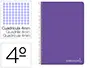 Imagen Cuaderno espiral liderpapel cuarto witty tapa dura 80h 75gr cuadro 4mm con margen color violeta 2