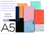 Imagen Cuaderno espiral liderpapel a5 wonder tapa plastico 80h 90g rayado horizontal con margen colores surtidos 2