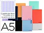 Imagen Cuaderno espiral liderpapel a5 wonder tapa plastico 80h 90g cuadro 4mm con margen colores surtidos 2