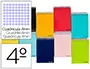 Imagen Cuaderno espiral liderpapel cuarto apaisado smart tapa blanda 80h 60gr cuadro 4mm conmargen colores surtidos 2