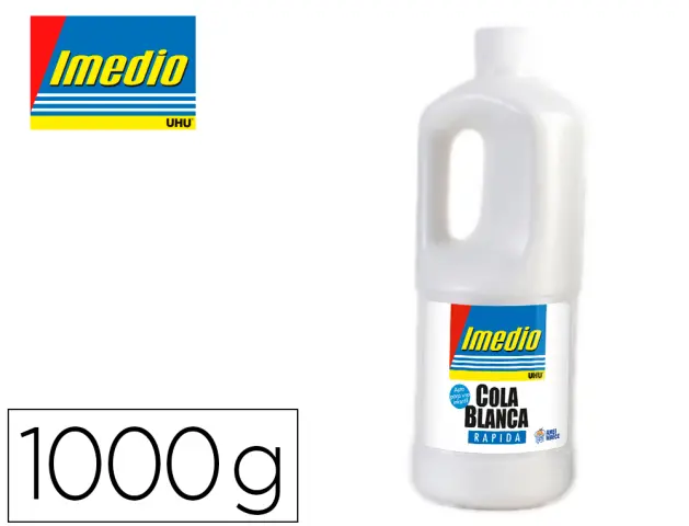 Imagen Pegamento cola blanca imedio botella de 1000 gr