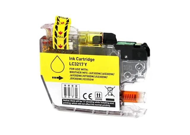 Imagen Brother Lc3217 V4 Amarillo Cartucho De Tinta Generico Lc3217Y