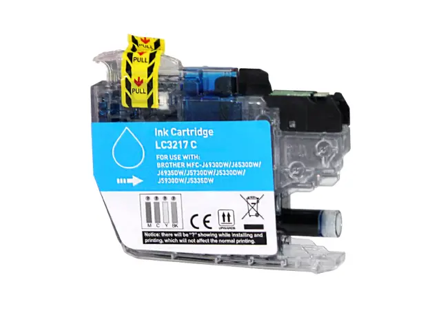 Imagen BROTHER LC3217 V4 CYAN CARTUCHO DE TINTA GENERICO LC3217C