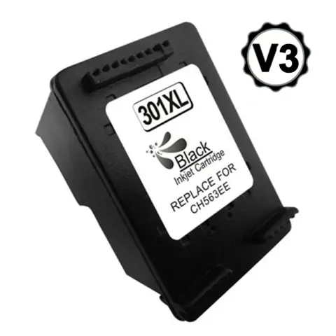 Imagen Hp 301Xl Negro Cartucho De Tinta Generico Ch561Ee/Ch563Ee