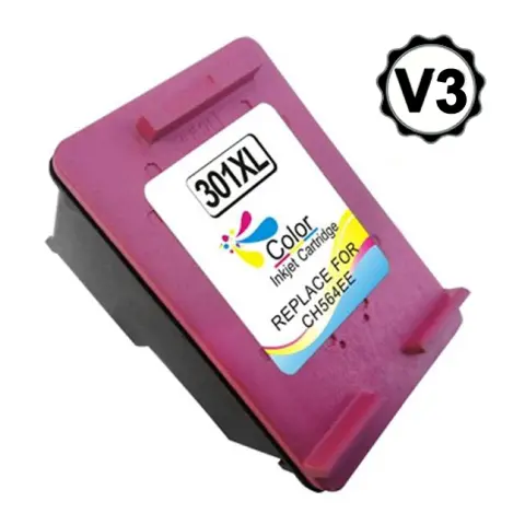 Imagen Hp 301Xl V3 Tricolor Cartucho De Tinta Generico Ch562Ee/Ch564Ee