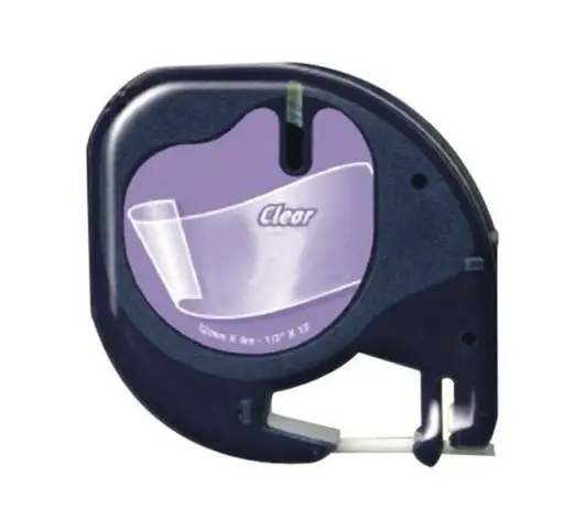 Imagen DYMO LETRATAG 12267 NEGRO/TRANSPARENTE CINTA ROTULADORA GENERICA S0721530