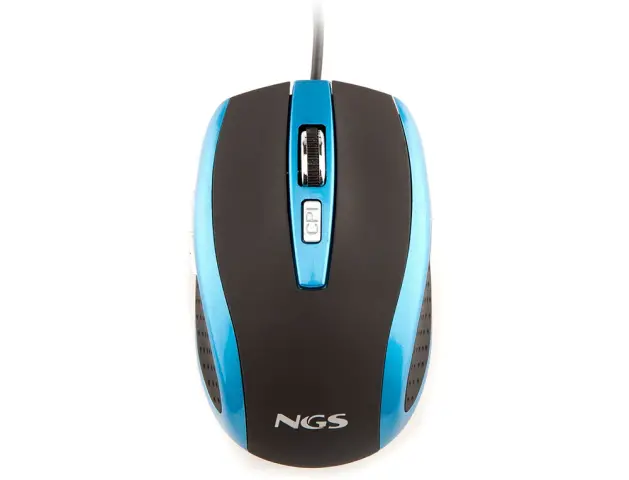 Imagen Raton ngs cable tick optico 800/1600 dpi 6 botones nano conexion usb azul