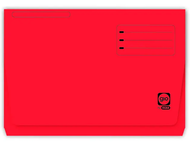 Imagen Subcarpeta cartulina gio folio pocket rojo con bolsa y solapa 25 und. 2
