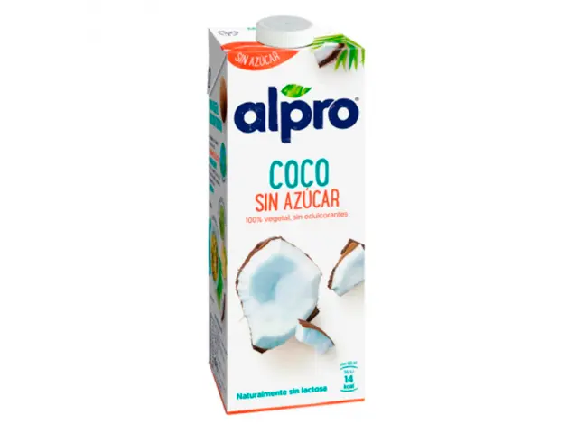 Imagen Bebida de coco alpro sin azucar con calcio y vitaminas brik de 1 litro
