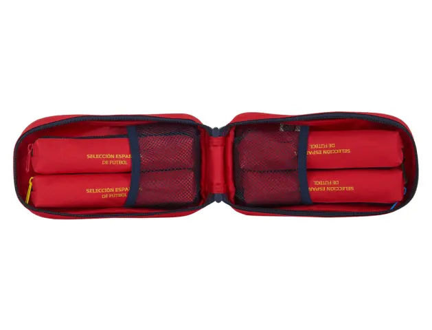 Imagen Plumier escolar safta seleccion espaola de futbol mochila con 4 portatodos vacios 120x50x230 mm 4