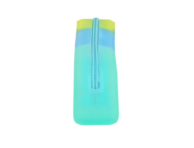 Imagen Bolso escolar safta portatodo tricolor cuadrado silicona 185x55x75 mm 3
