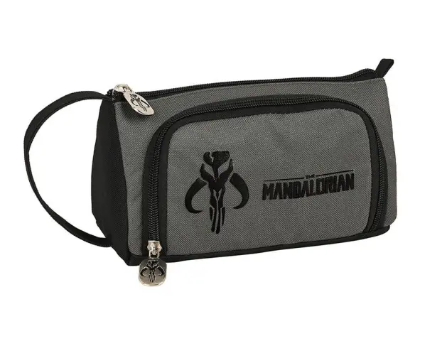 Imagen Bolso escolar safta portatodo con bolsillo desplegable the mandalorian 200x85x110 mm