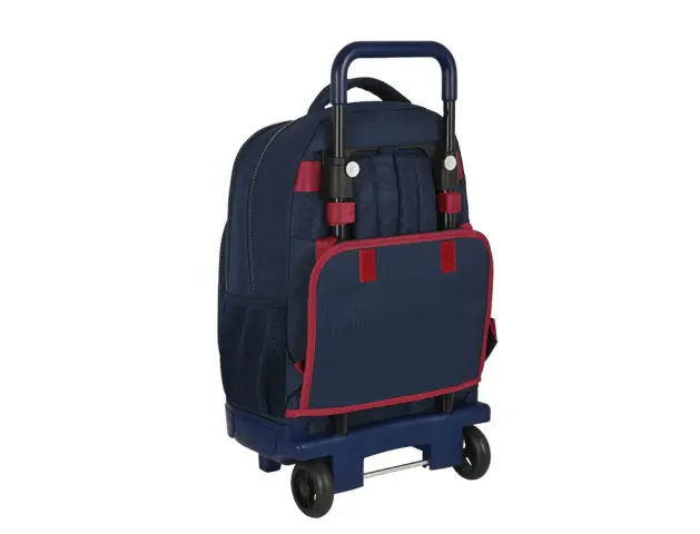 Imagen Cartera escolar safta con carro mochila grande con ruedas compact extraible 330x220x450 mm f.c. barcelona 2