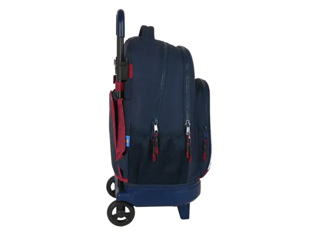 Imagen Cartera escolar safta con carro mochila grande con ruedas compact extraible 330x220x450 mm f.c. barcelona 4