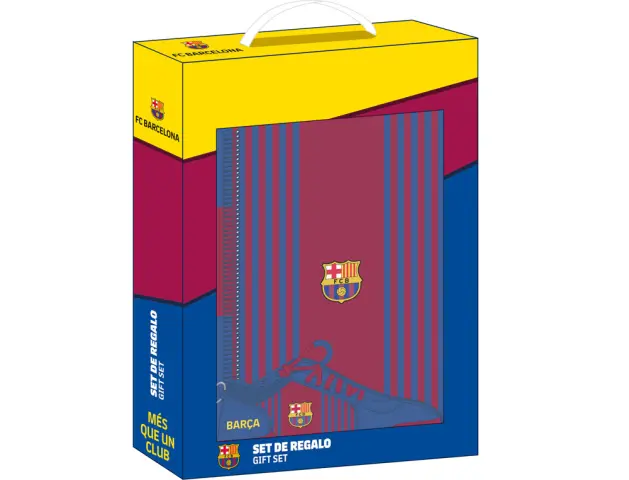 Imagen Set regalo pequeo f.c. barcelona 1 equipacion 21/22 280x60x350 mm