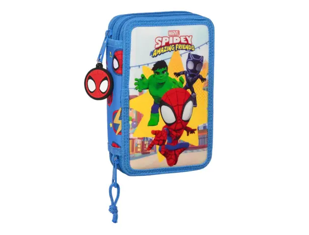 Imagen Plumier safta doble cremallera pequeo spidey and his amazing friends team up 195x125x40 mm